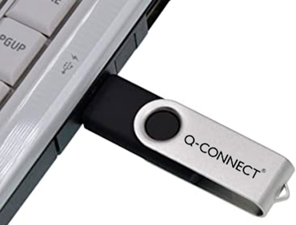 CL USB Q-CONNECT 2.0 16GB VITESSE LECTURE 18MB/S CRITURE 8MB/S CAPUCHON ROTATIF