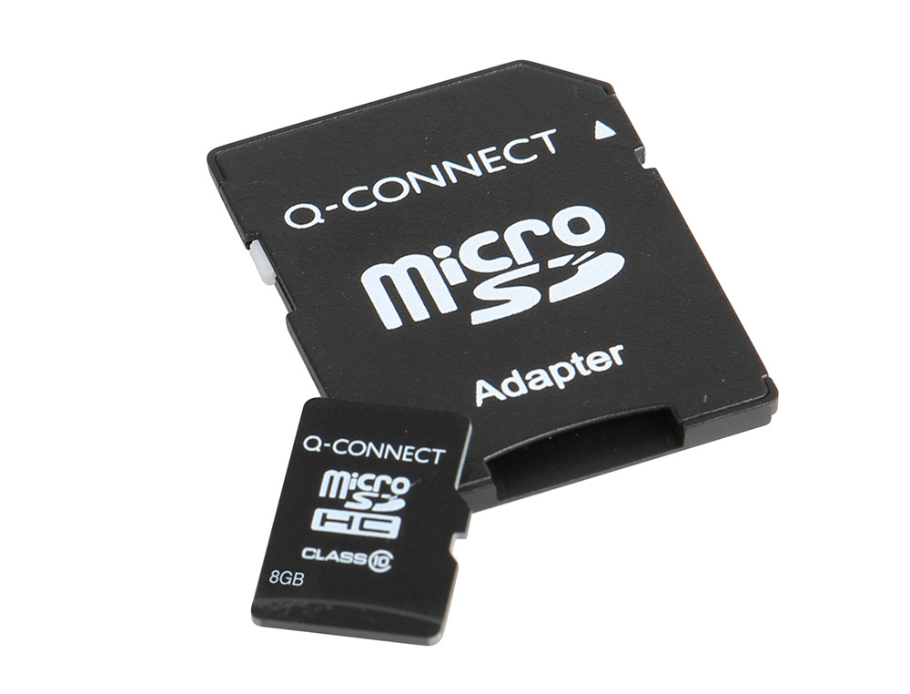 CARTE MICRO Q-CONNECT SDHC ADAPTATEUR SD CAPACIT 8GB CLASSE 4 TLPHONES PORTABLES TABLETTES
