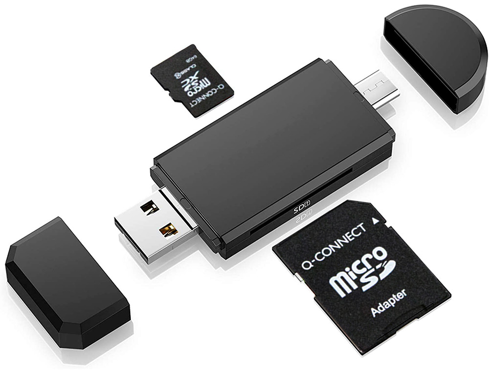 CARTE MICRO Q-CONNECT SDHC ADAPTATEUR SD CAPACIT 8GB CLASSE 4 TLPHONES PORTABLES TABLETTES