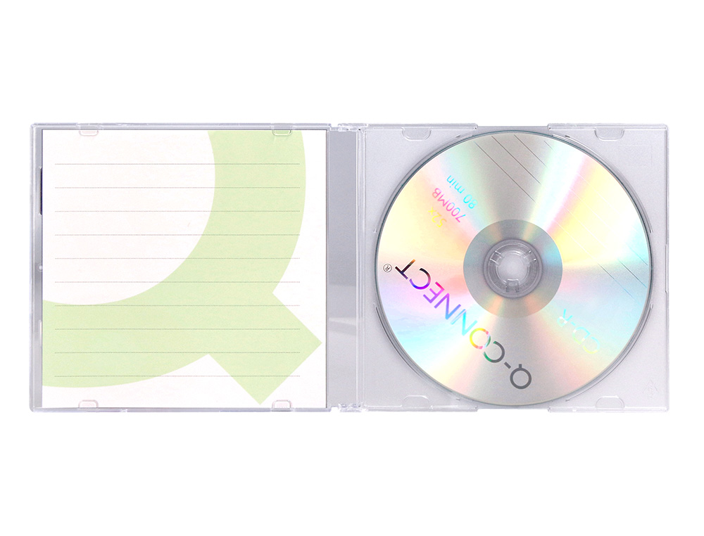 CD-R Q-CONNECT 700MB 80MIN BOÎTIER SLIM 10 UN