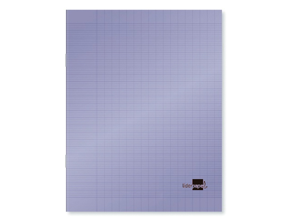 CAHIER PIQU LIDERPAPEL COUVERTURE PLASTIQUE SOUPLE A4 21X29,7CM 96 PAGES SYS COLORIS VIOLET