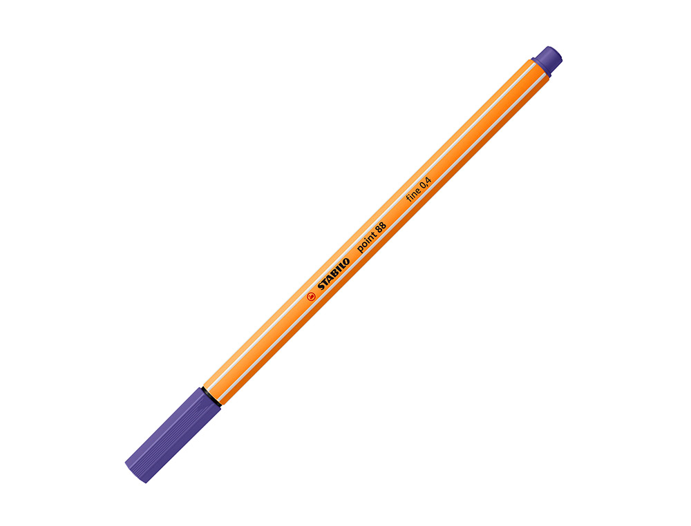 STYLO-FEUTRE STABILO POINT 88 CRITURE FINE 0.4MM 1000M POINTE GAINE MTAL CORPS HEXAGONAL COLORIS VIOLET