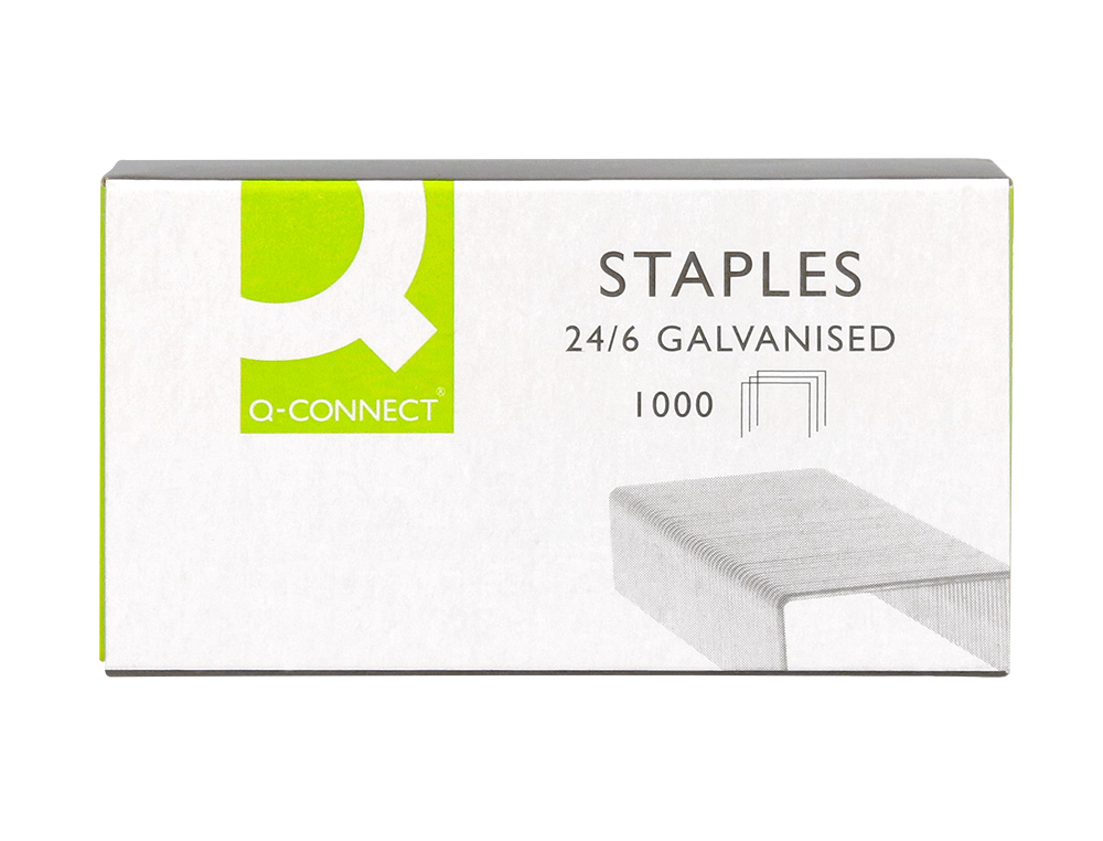 AGRAFE Q-CONNECT MODLE 24/6 GALVANISE BOTE 1000 UNITS