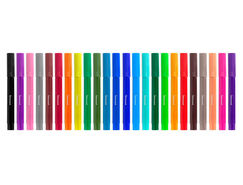 FEUTRE COLORIAGE LIDERPAPEL JUMBO LONGUEUR ÉCRITURE 800M POINTE NYLON 5MM DIAMÈTRE BOÎTE CARTON 24 UNITÉS