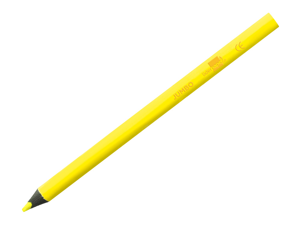 SURLIGNEUR LIDERPAPEL CRAYON DE COULEUR NON JUMBO MINE EXTRA-RSISTANTE FORME TRIANGULAIRE ERGONOMIQUE COLORIS JAUNE