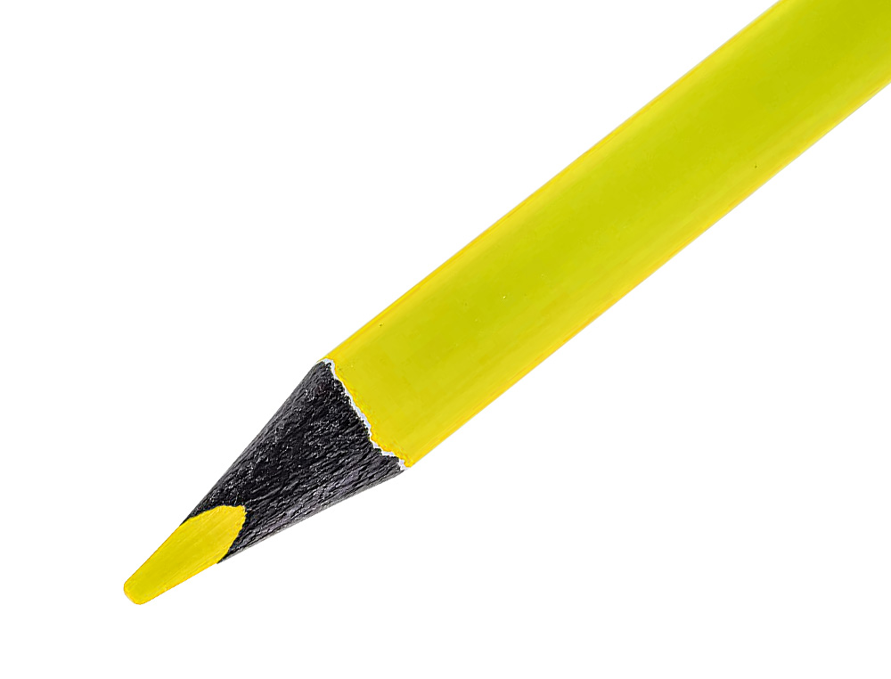 SURLIGNEUR LIDERPAPEL CRAYON DE COULEUR NON JUMBO MINE EXTRA-RSISTANTE FORME TRIANGULAIRE ERGONOMIQUE COLORIS JAUNE