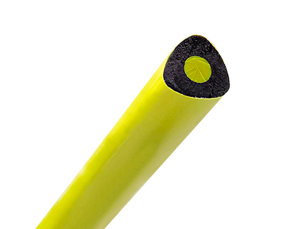 SURLIGNEUR LIDERPAPEL CRAYON DE COULEUR NON JUMBO MINE EXTRA-RSISTANTE FORME TRIANGULAIRE ERGONOMIQUE COLORIS JAUNE