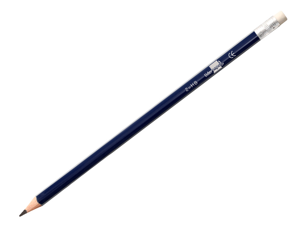 CRAYON GRAPHITE LIDERPAPEL BOIS CORPS TRIANGULAIRE MÉTALLISÉ COLORIS VIFS MINE ULTRA-RÉSISTANTE BOUT GOMME