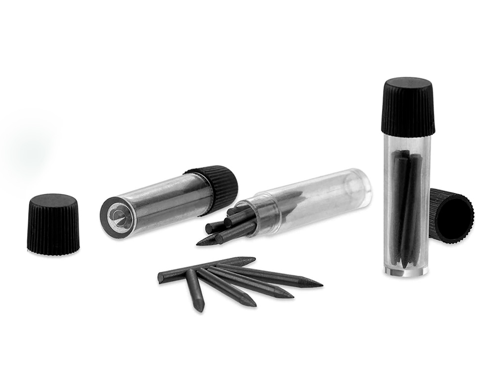 MINE LIDERPAPEL GRAPHITE GRANDE RÉSISTANCE POUR COMPAS 2MM ÉTUI 3 UNITÉS