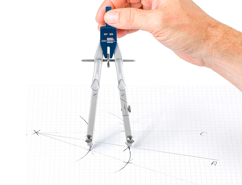 MINE LIDERPAPEL GRAPHITE GRANDE RÉSISTANCE POUR COMPAS 2MM ÉTUI 3 UNITÉS