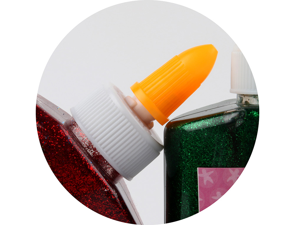 COLLE PAILLETE LIDERPAPEL COLORIS ASSORTIS MTALLISS POT 160G