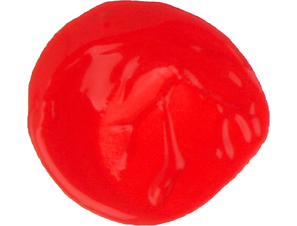 GOUACHE SCOLAIRE LIDERPAPEL LIQUIDE LAVABLE FERMETURE SCURIT BRILLANTE COLORIS ROUGE FLACON 500ML