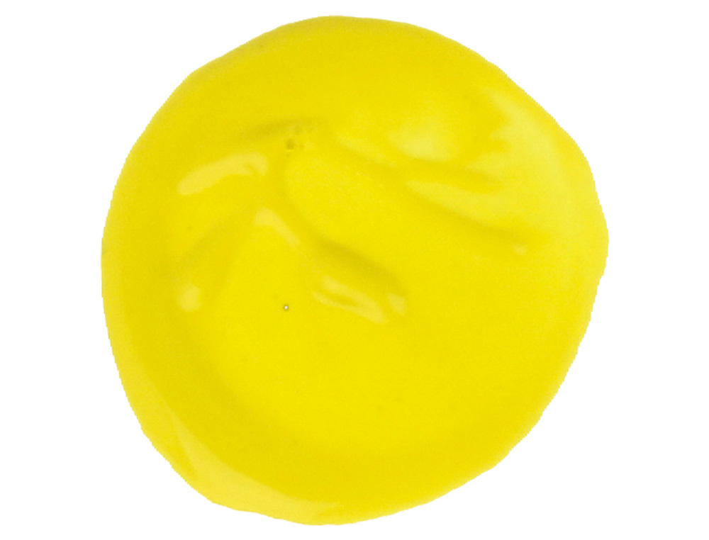 GOUACHE SCOLAIRE LIDERPAPEL LIQUIDE LAVABLE FERMETURE SCURIT BRILLANTE COLORIS JAUNE CITRON FLACON 1000ML