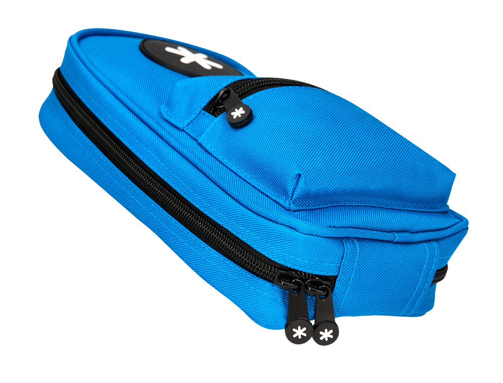 TROUSSE OVALE ANTARTIK AVEC 4 COMPARTIMENTS 230 X 50 X 120  MM BLEU