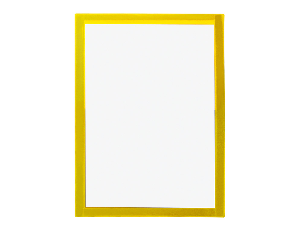 CADRE AFFICHAGE LIDERPAPEL MURAL MAGNETIQUE A4 DOS       ADHESIF REPOSITIONNABLE       COLORIS JAUNE