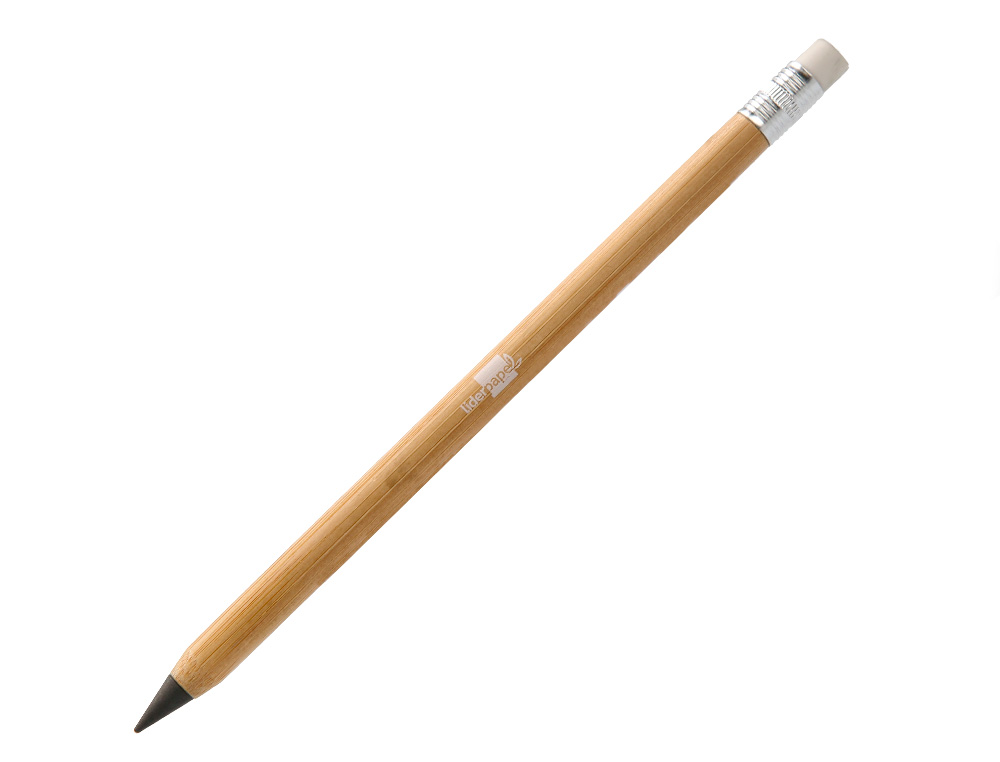 CRAYON A PAPIER LIDERPAPEL CORPS EN BAMBOU POINTE        GRAPHITE HB AVEC GOMME