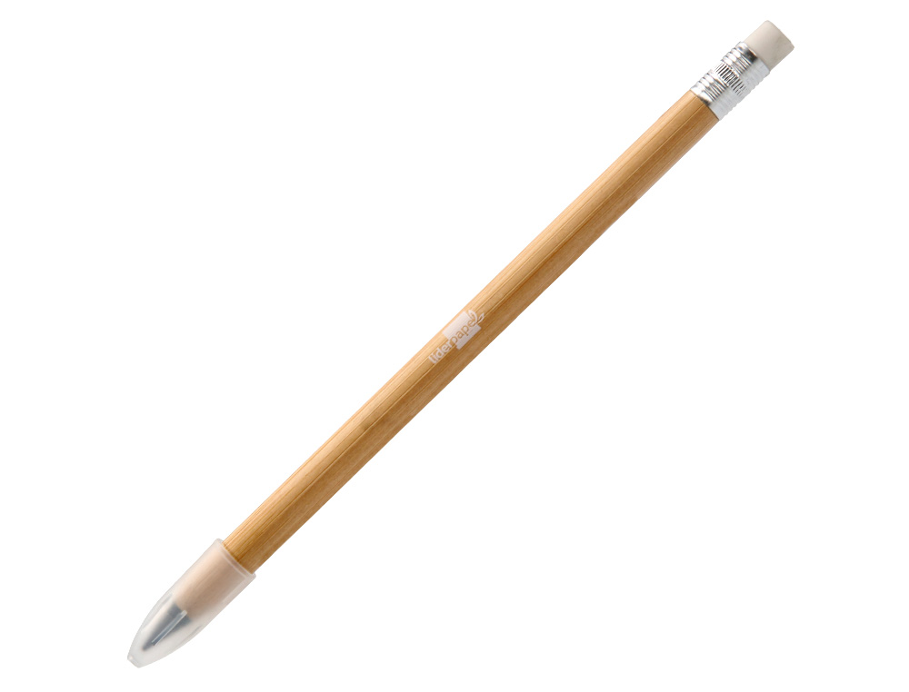 CRAYON A PAPIER LIDERPAPEL CORPS EN BAMBOU POINTE        GRAPHITE HB AVEC GOMME