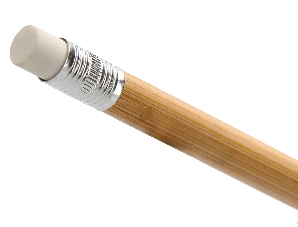 CRAYON A PAPIER LIDERPAPEL CORPS EN BAMBOU POINTE        GRAPHITE HB AVEC GOMME