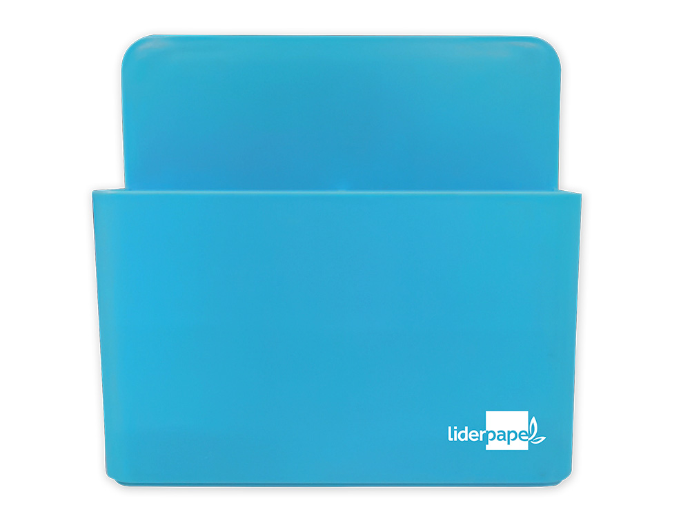POT A CRAYONS LIDERPAPEL PLASTIQUE MAGNETIQUE          125X75X40 MM BLEU
