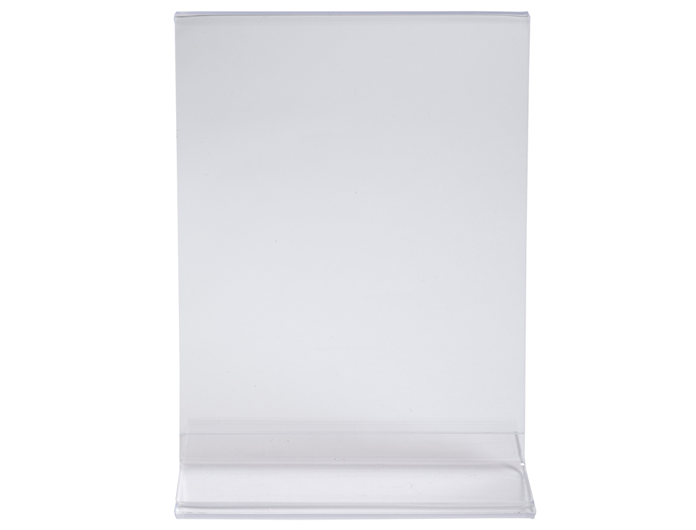 PORTE-VISUEL EXACOMPTA ACRYLIQUE DROIT VERTICAL A5   COLORIS CRISTAL
