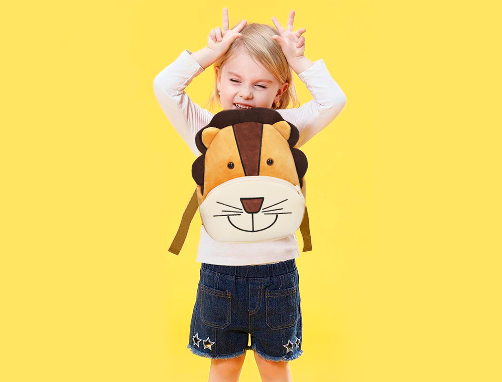 SAC A DOS LIDERPAPEL BABY FINITION PELUCHE LION         260X100X240MM