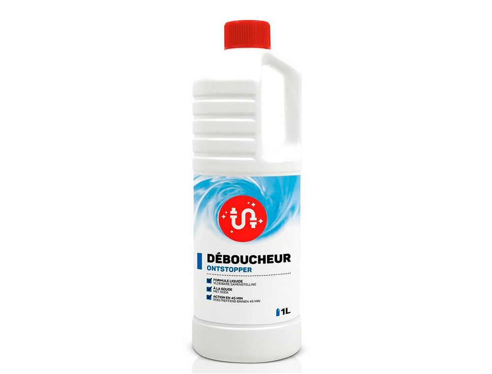 DBOUCHEUR COLDIS LIQUIDE DISSOUT MATIRES ORGANIQUES SANS ABMER MAIL NI TUYAUTERIE PLASTIQUE FLACON 1L
