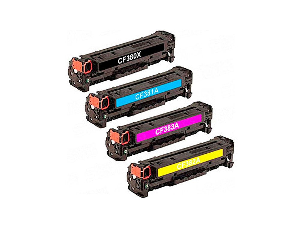 TONER CLOVER COMPATIBLE HP COLOR LASERJET M251 COULEUR NOIR/CYAN/MAGENTA/JAUNE MULTIPACK 4 UNITS
