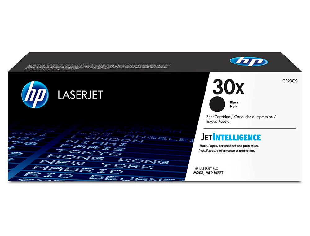 TONER LASER HP 30X CF230X POUR LASERJET PRO M203/M227 COULEUR NOIR 3500P