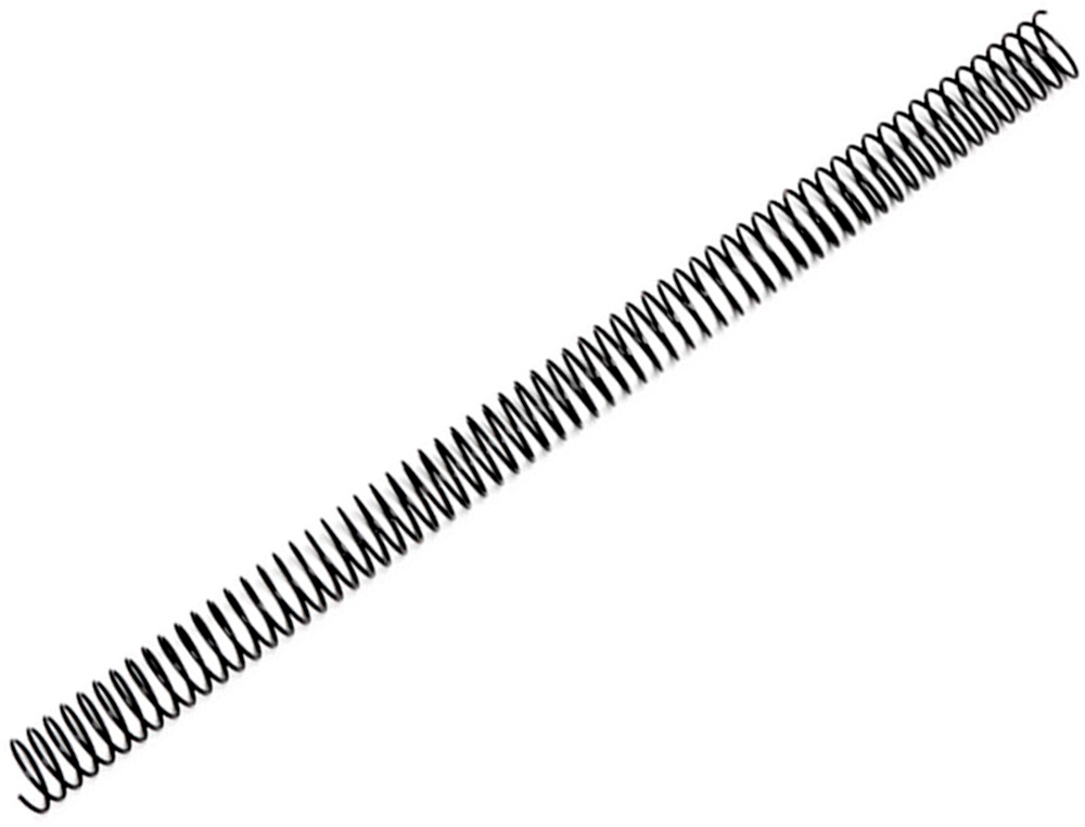 SPIRALE Q-CONNECT MTALLIQUE RELIEUR PAS 4:1 120F CALIBRE 1.2MM DIAMTRE 16MM COLORIS NOIR BOTE 100 UNITS