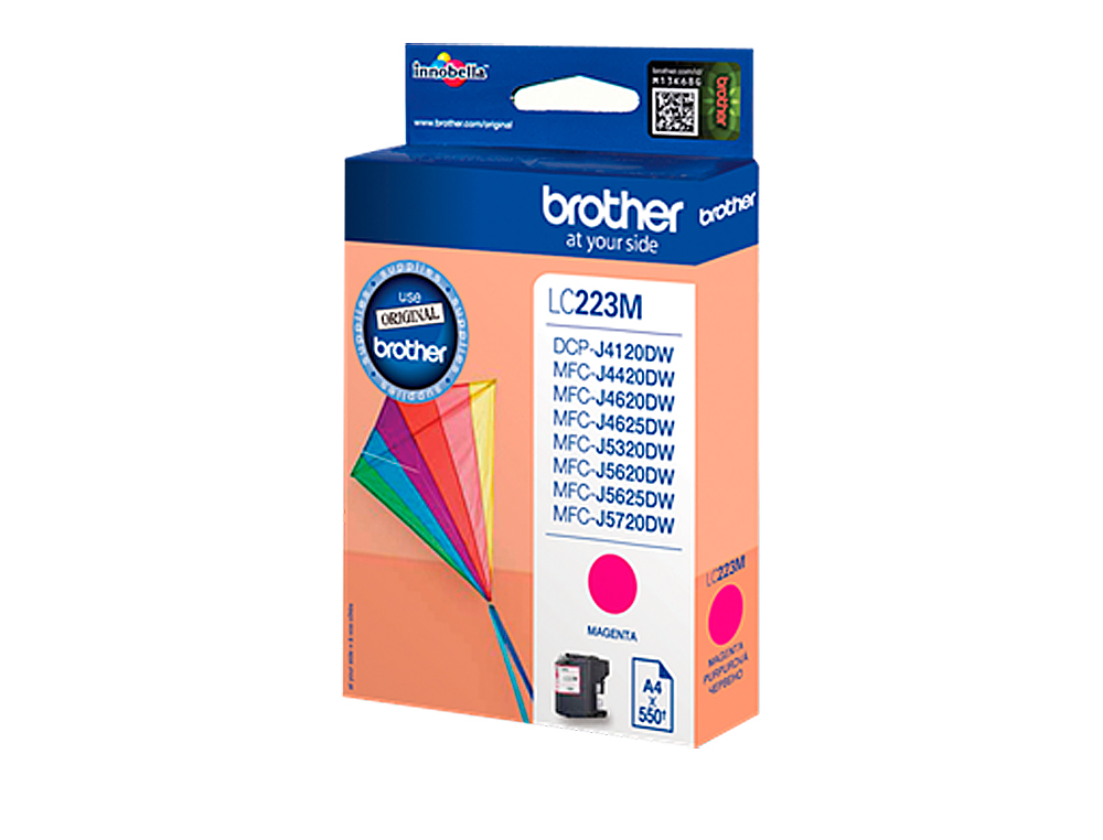CARTOUCHE BROTHER JET D'ENCRE ORIGINALE LC223M COULEUR MAGENTA