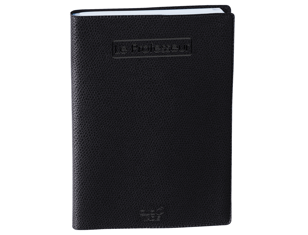 AGENDA QUO VADIS LE PROFESSEUR IMPALA COLORIS     NOIR DIM. 210X270MM