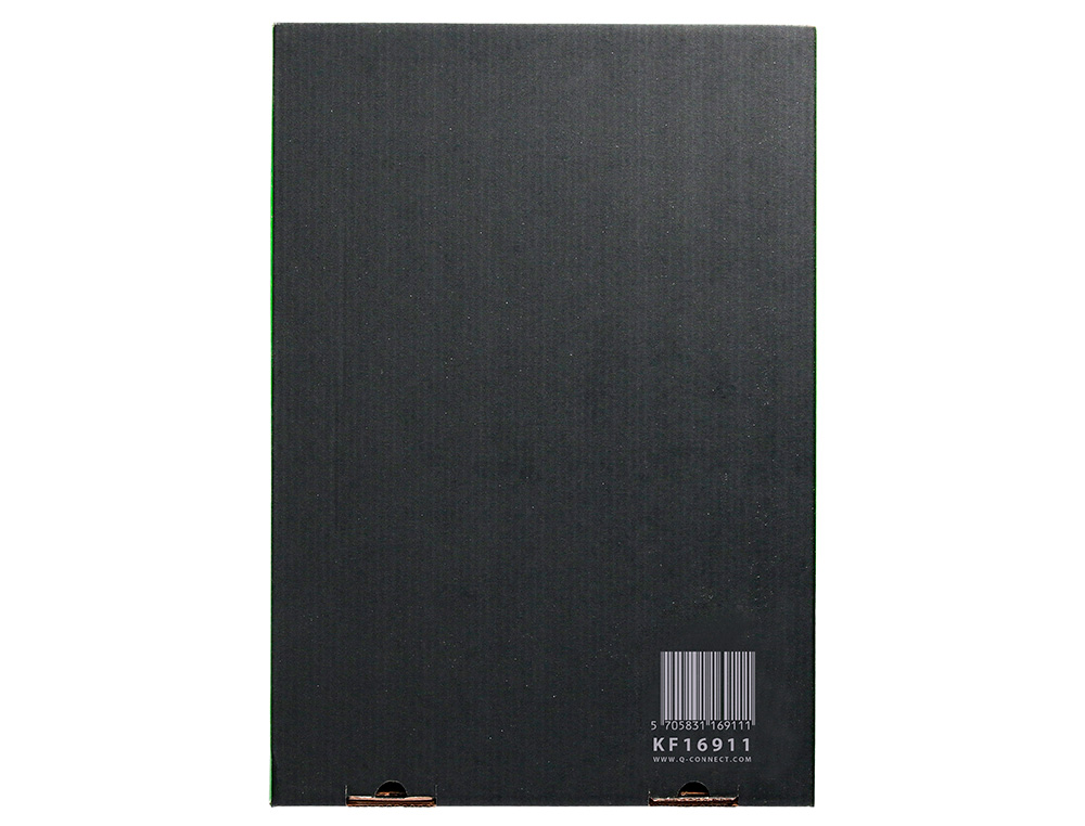 POCHETTE Q-CONNECT POLYPROPYLÈNE GRAINÉ 8/100E PERFORÉE ANTISTATIQUE A4 SACHET 10 UNITÉS