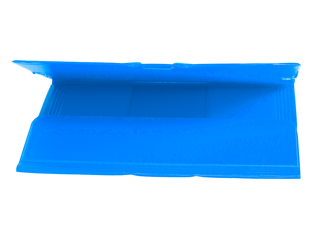 CHEMISE LIDERPAPEL CARTON REMBORDÉ DOS FLEXIBLE A4+ 320X240MM 3 RABATS ÉLASTIQUE COLORIS BLEU CIEL