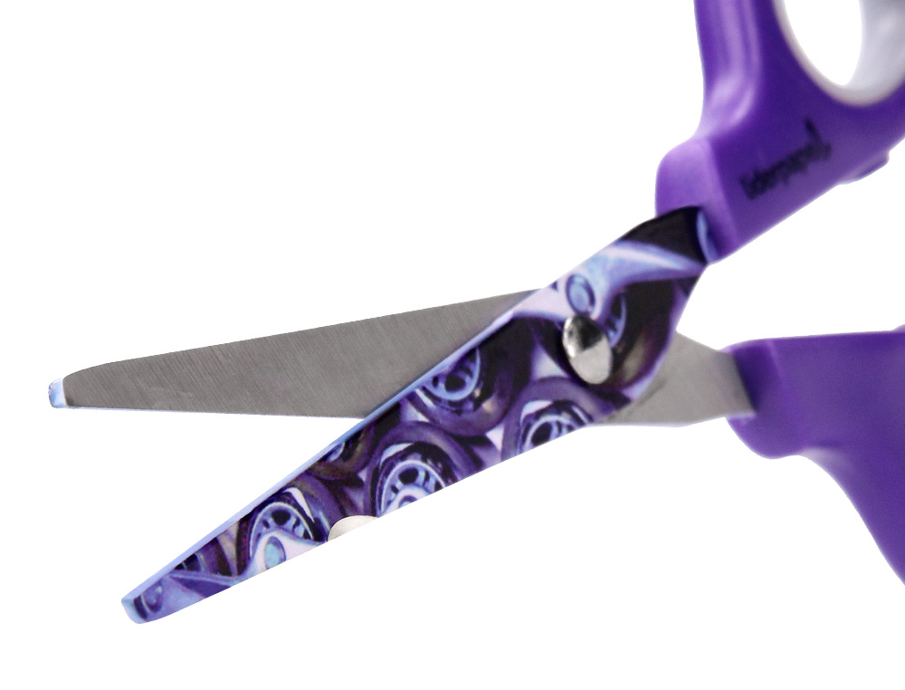 CISEAUX LIDERPAPEL DÉCOR 5/8 ANS LAMES ACIER INOXYDABLE DÉCORÉES POINTE ARRONDIE ANTI-COUPE 160MM