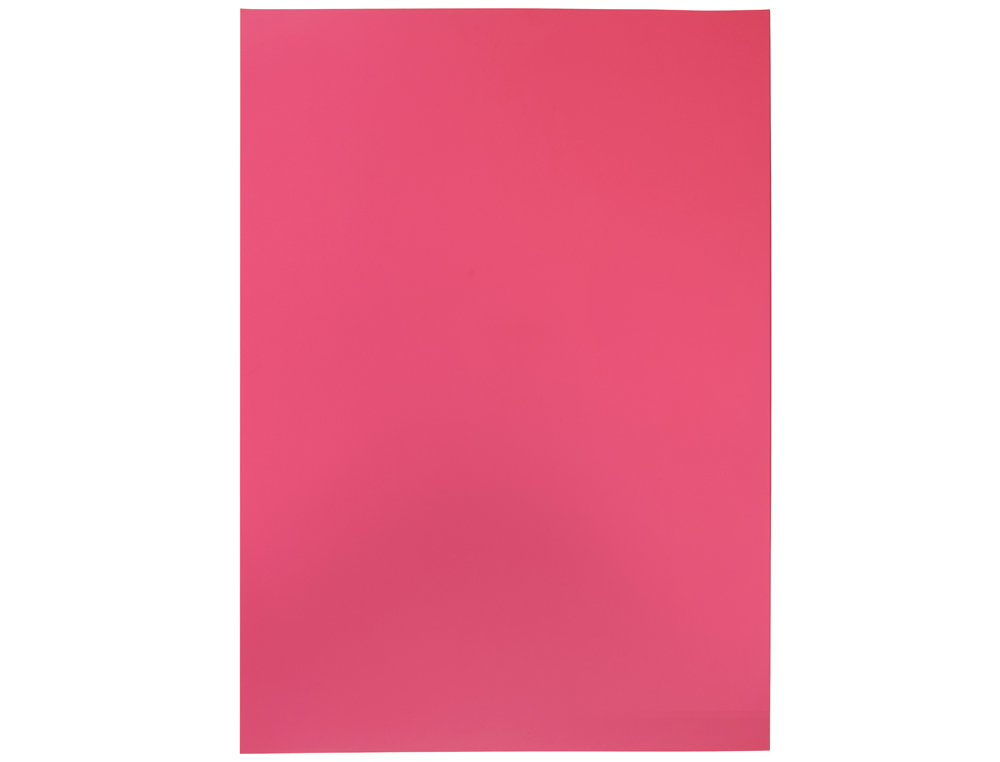 PLAQUE MOUSSE LIDERPAPEL 50X70CM 60G/M2 PAISSEUR 1.5MM UNICOLORE ROSE FLUORESCENT