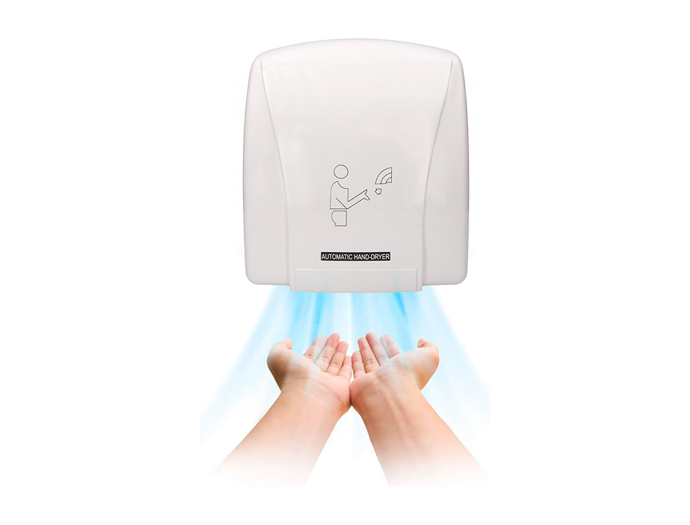 SCHE-MAINS Q-CONNECT LECTRIQUE DTECTEUR MOUVEMENT 240X205X256MM PUISSANCE 900W 220V COLORIS BLANC