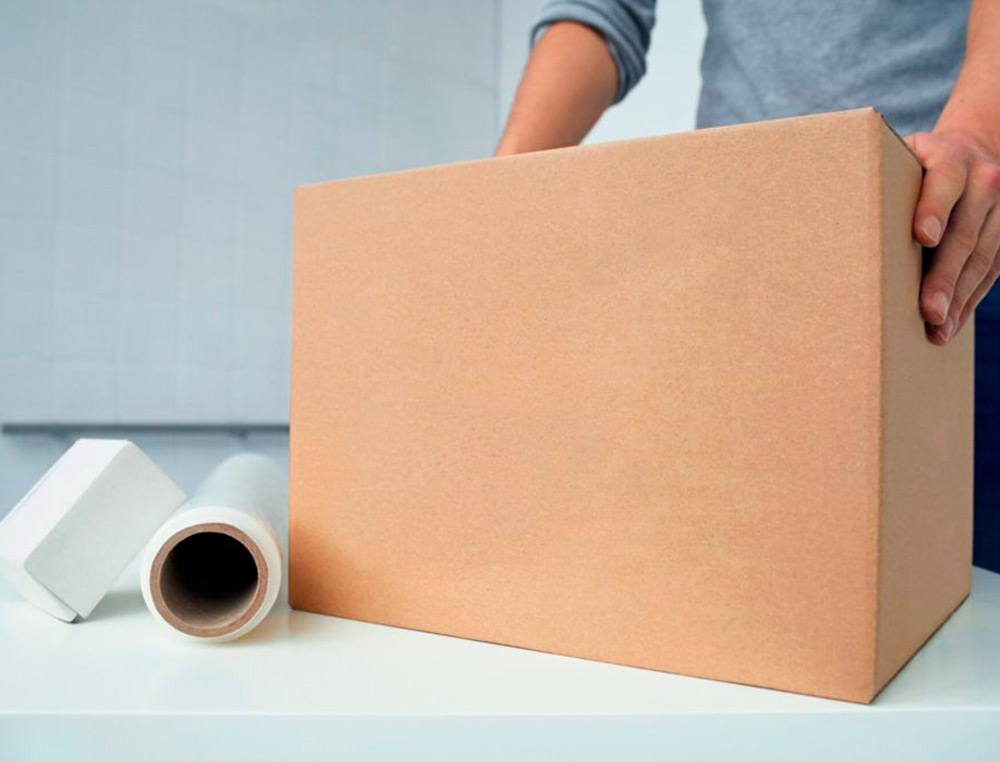 CAISSE AMERICAINE Q-CONNECT CARTON RECYCLE CANNELURE 5MM  500X340X310MM
