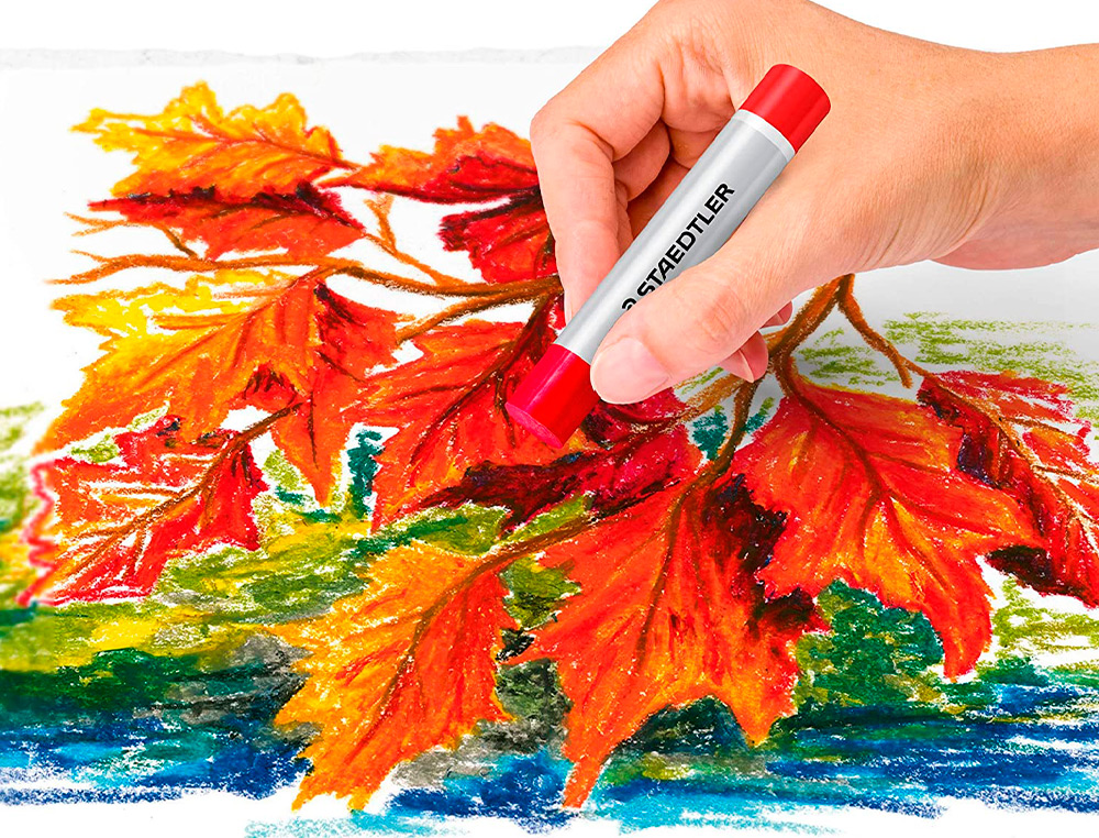 PASTELS A L'HUILE STAEDTLER 2420 DESIGN JOURNEY ASSORTIS  - LOT DE 12 ETUIS CARTON DE   24 UN
