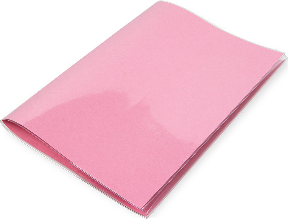 COUVRE-LIVRES LIDERPAPEL N29 PVC TRANSPARENT 13/100E 285X530MM AVEC RABAT ADHSIF ADAPTABLE