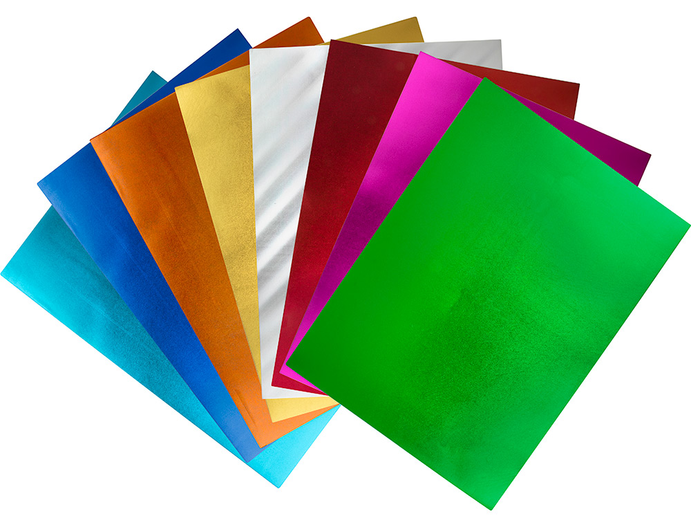 PLAQUE MOUSSE LIDERPAPEL MTALLISE 50X70CM 60G/M2 PAISSEUR 2MM UNICOLORE ROUGE