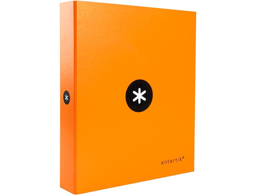 CLASSEUR ANTARTIK 4 ANNEAUX END 40MM A4+ CARTON REMBORD    COLORIS ORANGE