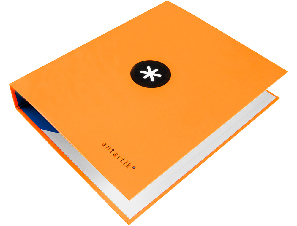 CLASSEUR ANTARTIK 4 ANNEAUX END 40MM A4+ CARTON REMBORD    COLORIS ORANGE