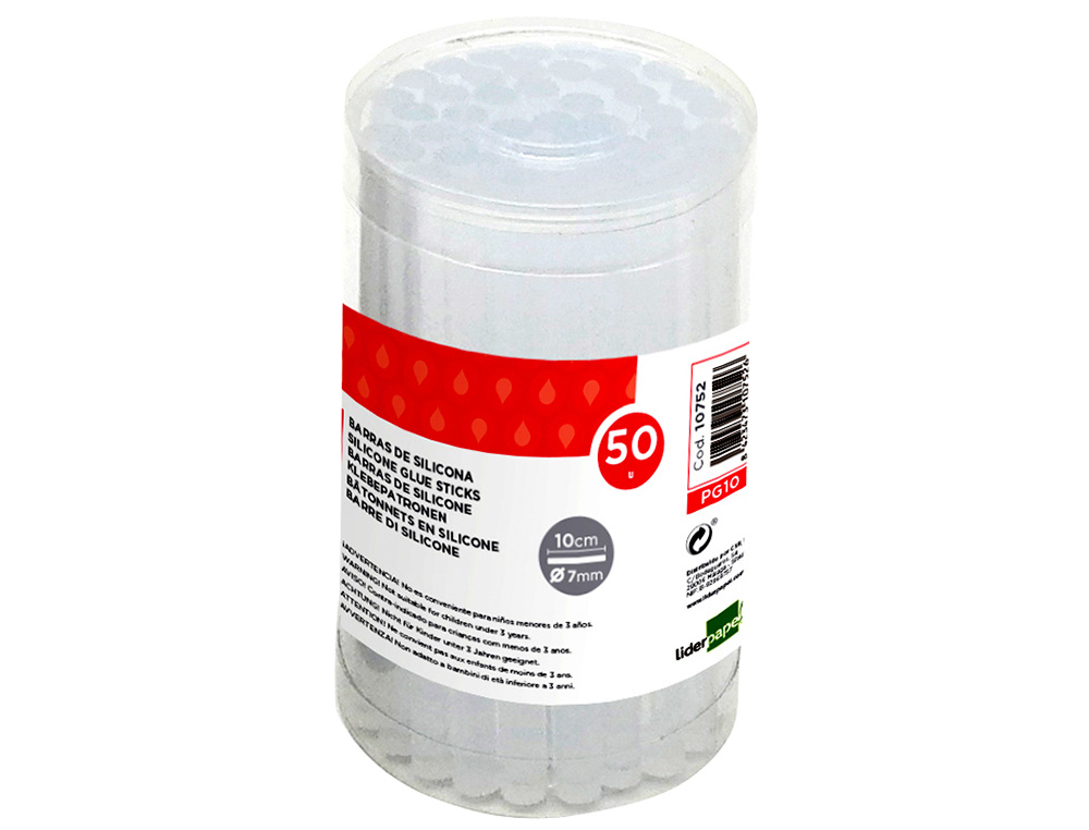 BATON DE COLLE LIDERPAPEL 7X100MM BOITE 50 UNITES