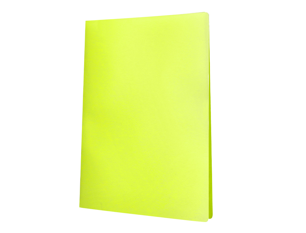 PROTEGE-DOCUMENTS LIDERPAPEL POLYPROPYLENE COUVERTURE      FLEXIBLE 10 POCHETTES FIXES   A4 210X297MM JAUNE FLUO