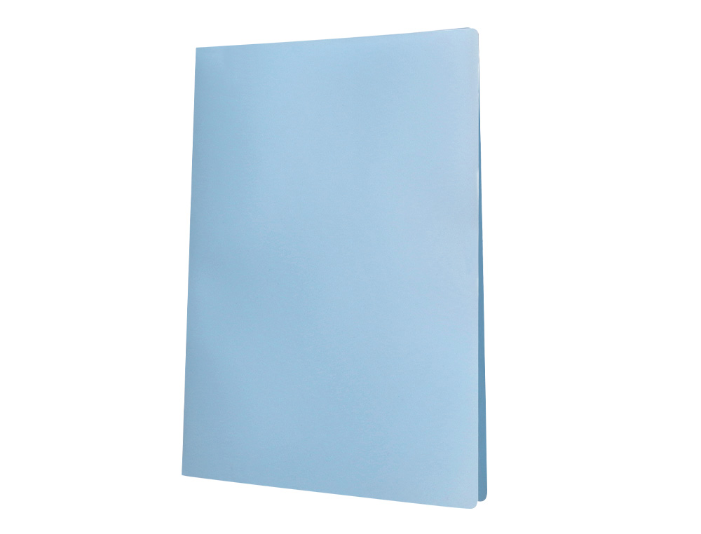 PROTEGE-DOCUMENTS LIDERPAPEL POLYPROPYLENE COUVERTURE      FLEXIBLE 10 POCHETTES FIXES   A4 210X297MM BLEU CIEL OPAQUE