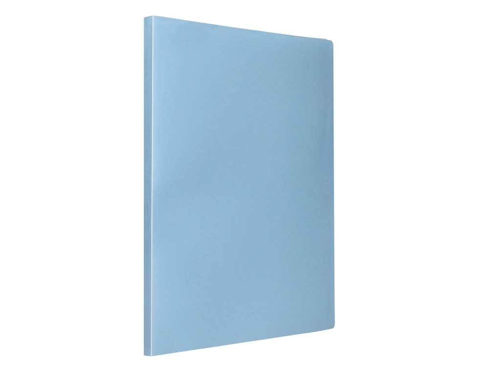 PROTEGE-DOCUMENTS LIDERPAPEL POLYPROPYLENE COUVERTURE      FLEXIBLE 10 POCHETTES FIXES   A4 210X297MM BLEU CIEL OPAQUE
