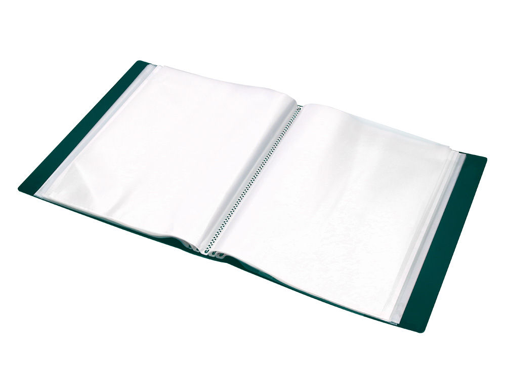 PROTEGE-DOCS LIDERPAPEL KANGOUROU PERSONNALISABLE     POLYPRO 20 POCHETTES FIXES A4 210X297MM VERT TRANSLUCIDE