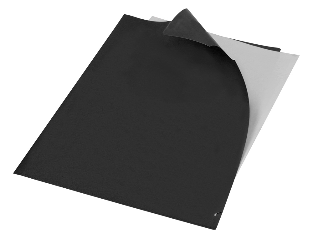POCHETTE COIN LIDERPAPEL POLYPROPYLENE 180 MICRONS A4  210X297MM CAPACITE 20F        COLORIS NOIR OPAQUE