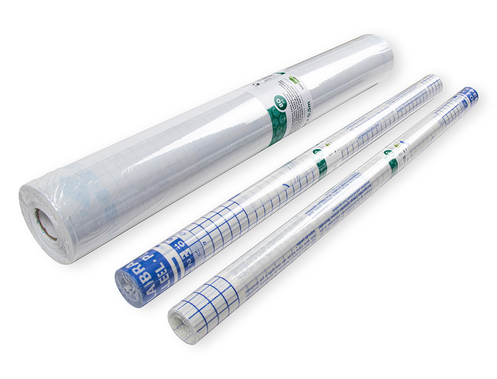 COUVRE-LIVRES LIDERPAPEL ADHSIF REPOSITIONNABLE 0.5X1.50M ROULEAU PLASTIQUE 50 MICRONS