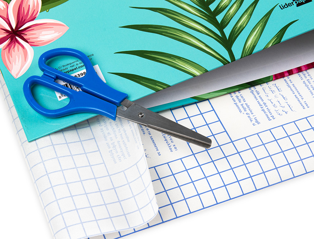 COUVRE-LIVRES LIDERPAPEL ADHSIF REPOSITIONNABLE 0.5X1.50M ROULEAU PLASTIQUE 50 MICRONS